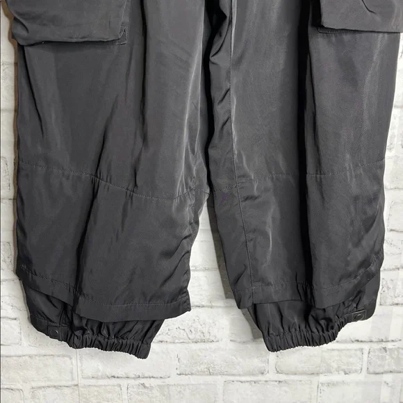Y-3 black twill cargo pants